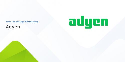 Logo for new technology partnership with adyen