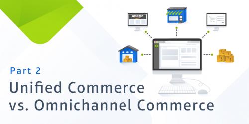 text: unified commerce vs. omnichannel commerce
