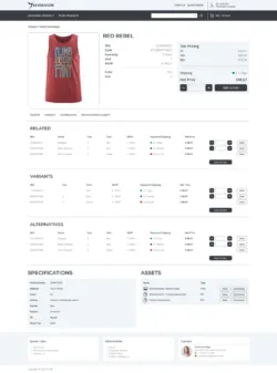 Order Portal - Product page