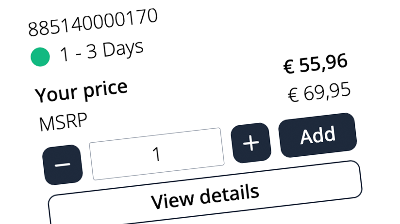 B2B Ordering - Custom Pricing